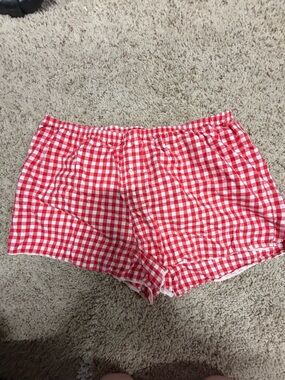 Colsie XL Red Gingham Boxer Shorts